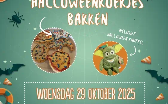 Halloween koekjes bakken bij De Oude Maas