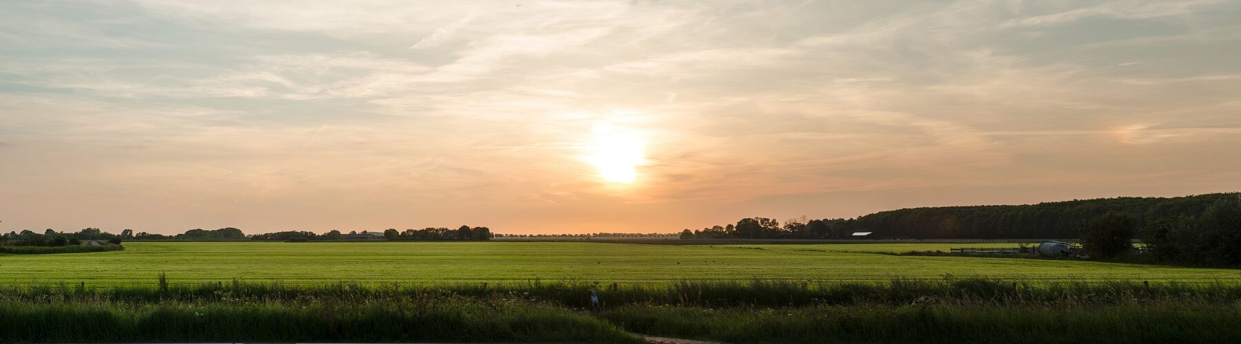 Panorama uitzicht De Oude Maas